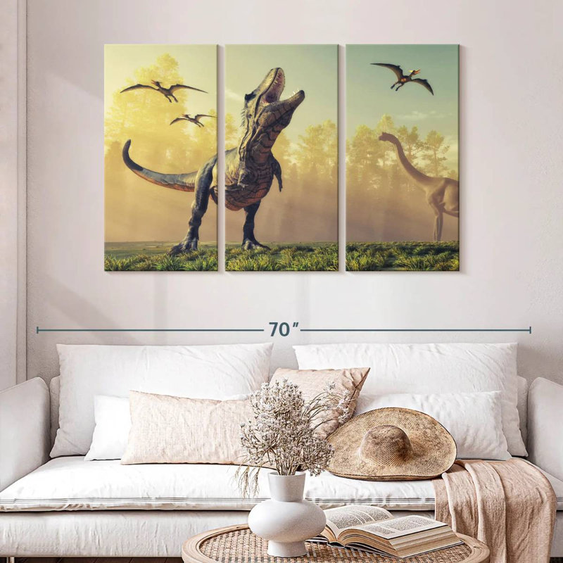 Dinosaur Park, 32" H x 50" W