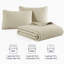 Ensemble de courtepointe réversible 3 pièces - Couvre-lit doux et léger-109868394-109868397