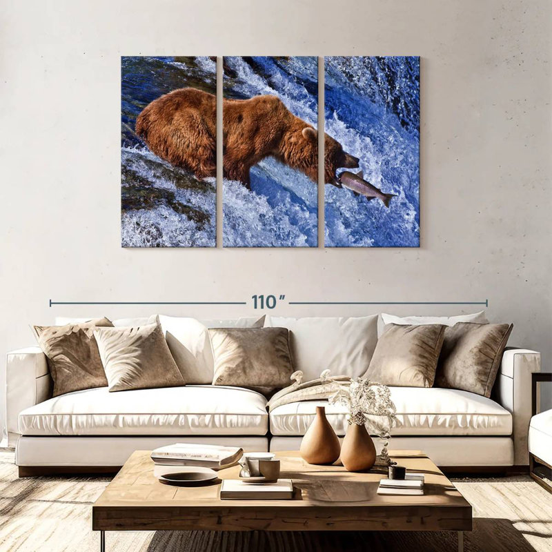 Brampt Bear Hunting, 48" H x 74" W