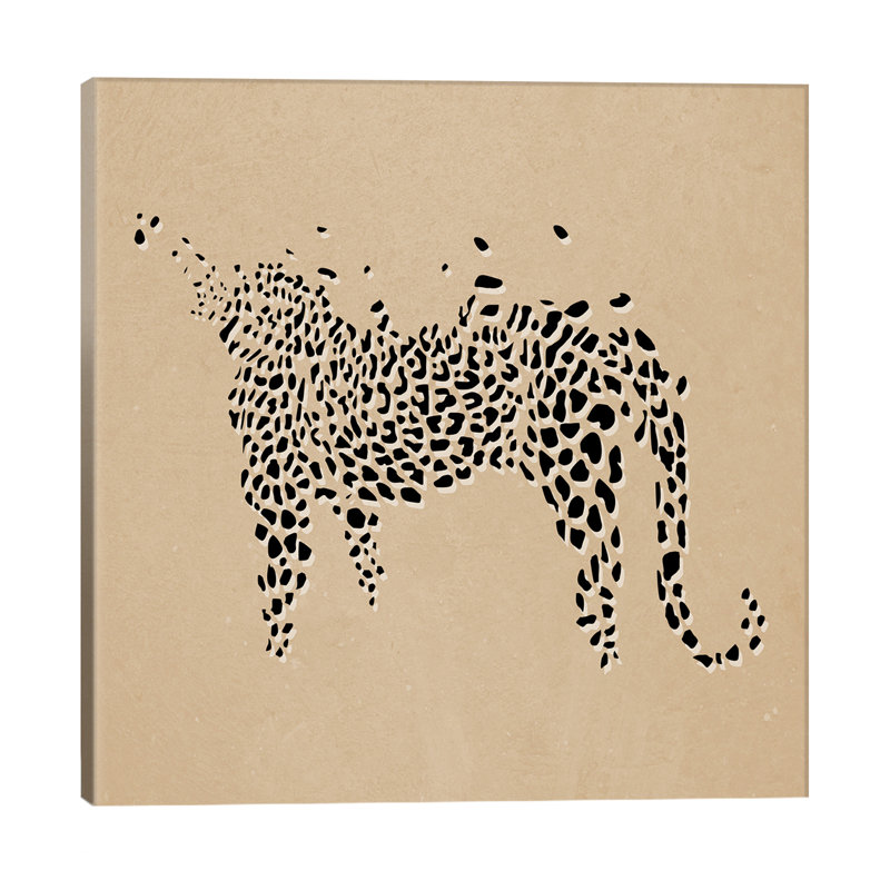 Modern Art - Leopard - Wrapped Canvas Print, 45.72 cm H x 45.72 cm W x 1.91 cm D