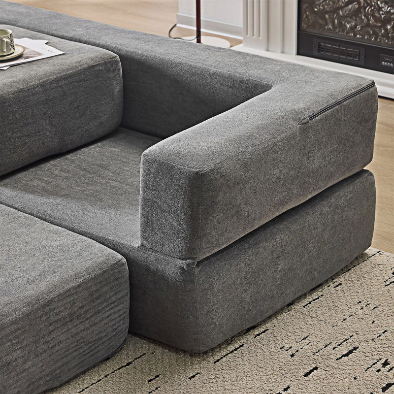 Convertible Sectional Sofa With Ottomans
