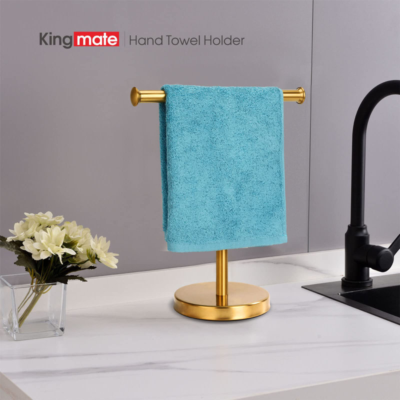 1 Freestanding Towel Stand, Gold