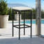 Vian Outdoor Barstool, Poly Rattan, Polyester-106426847-106426846-106426843