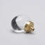 1 3/4" Oval Amber Glass Knob-1302126786