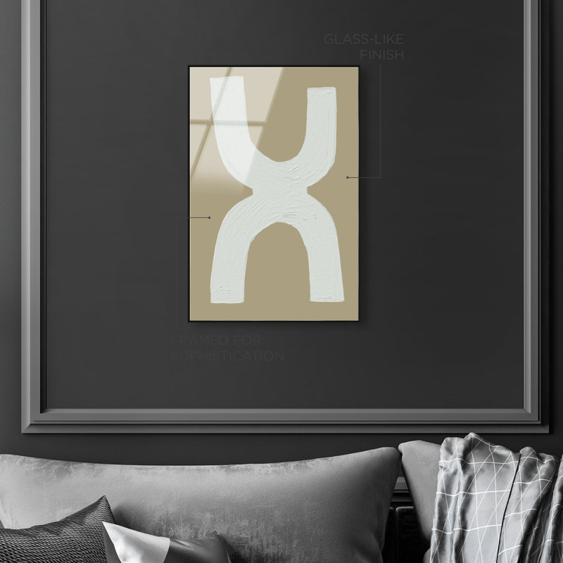 Opposites Attract Print by Oliver Gal, 31" H x 21" W, Black Floater Frame