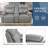 3-Piece Living Room Sofa Set