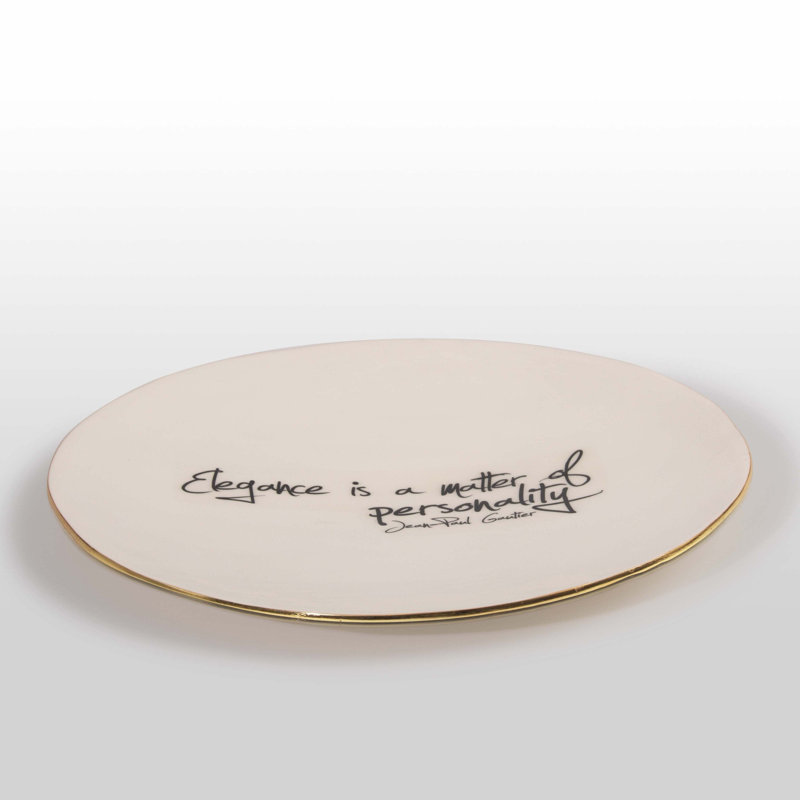 Large Platter With Quote