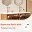 Meuble-lavabo 48 po avec lavabo en céramique, finition bois naturel, 6 tiroirs pour fournitures 48,8 po