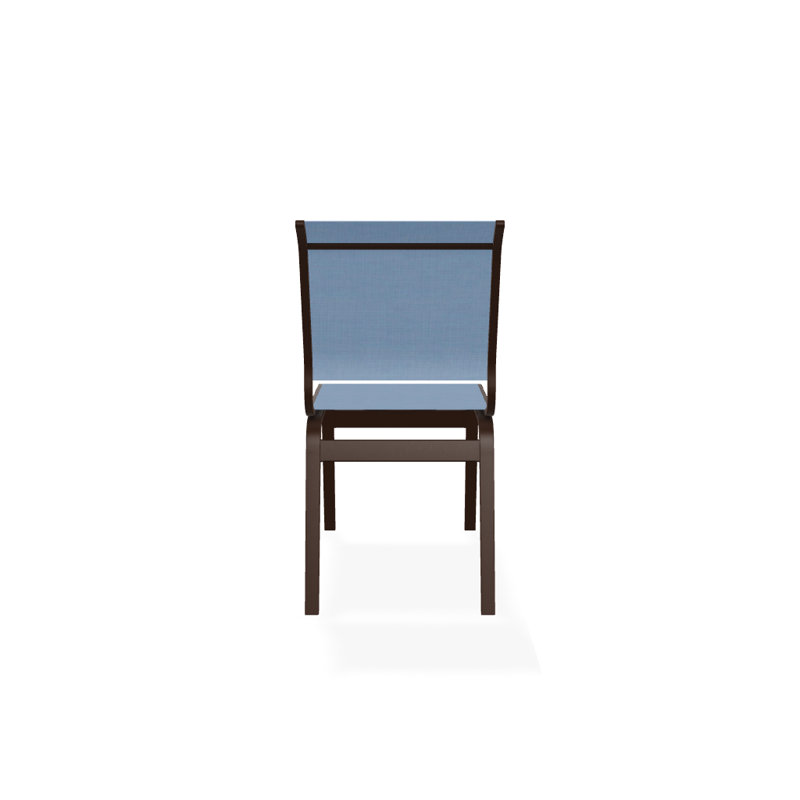 Chaise d'appoint de salle à manger Hiraku, Kona texturé, Ciel 42D