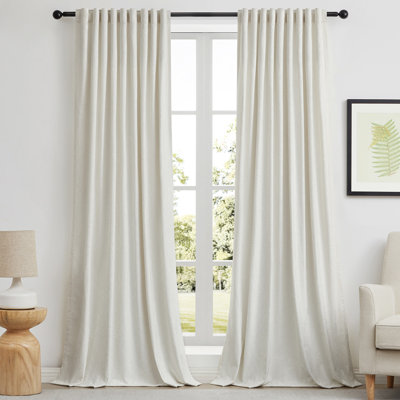 Velvet Blackout Crushed Floral Curtains - Vintage Luxury Modern Patterned Decorative for Room Darkening 70%-80% Window Thermal insulation Drapes（set of 2）