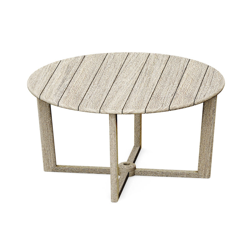 6 Seats 7 Pcs Grade-A Weathered Teak Wood Dining Set: 60" Sema Round Table And 6 Alsoi Arm Chairs #11AI3506, 6