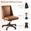 Chaise de bureau pivotante en chenille Mellins-2051790753