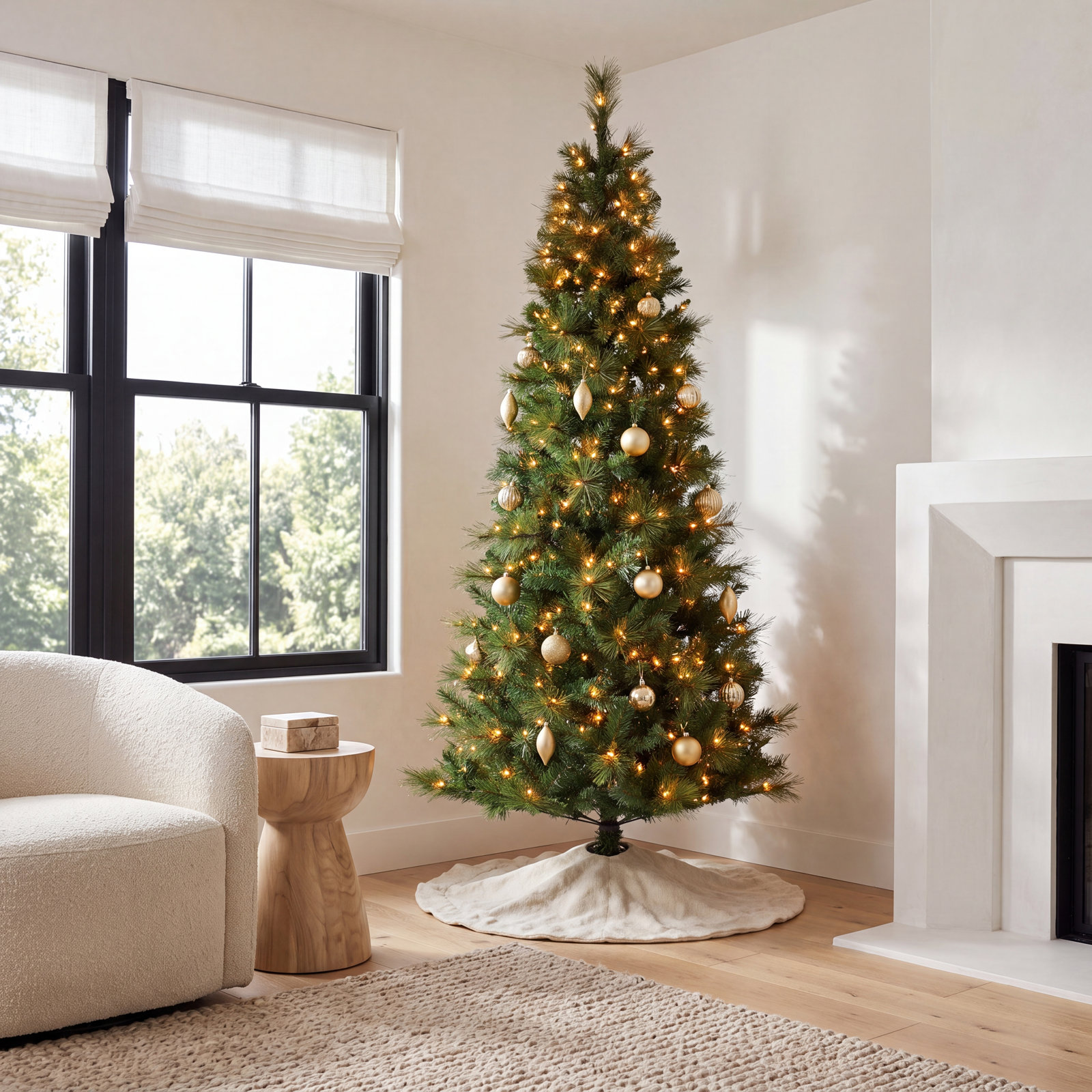 Legakis 7.5' Pre-Lit Pine Christmas Tree