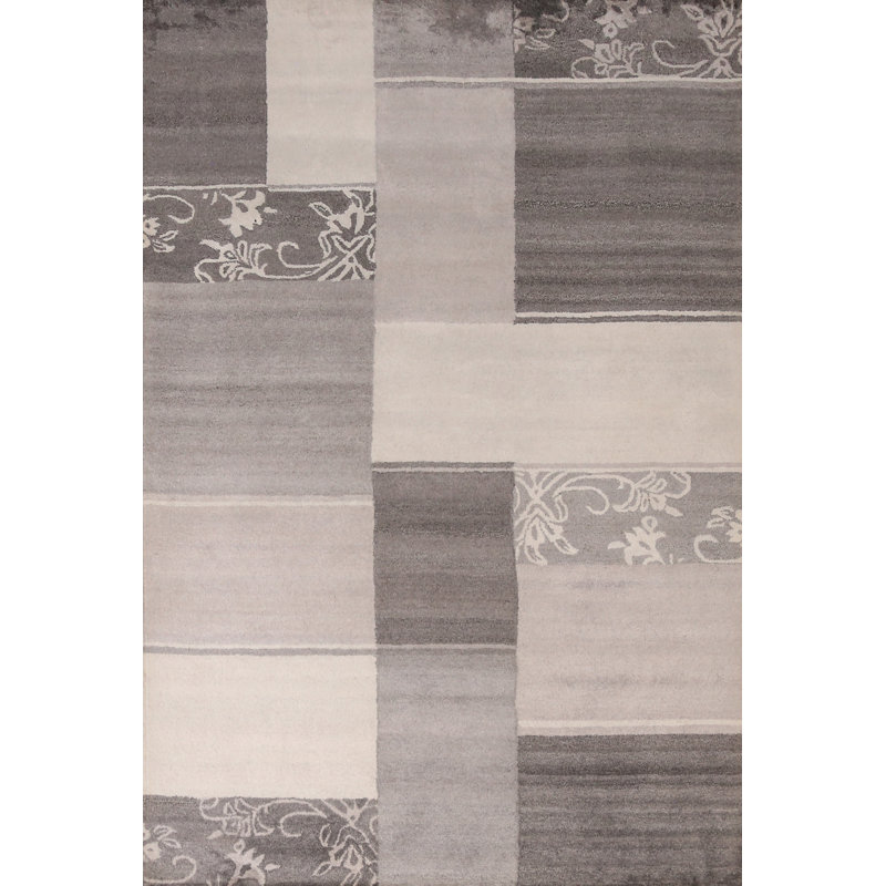 Tapis indien moderne fait à la main