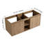 Meuble-lavabo mural de 48 po (47-1 / 16 po), charnière de porte à fermeture en douceur et support de rangement ouvert, ensemble KD, bvb07248imox (meuble-lavabo seulement, évier exclu)