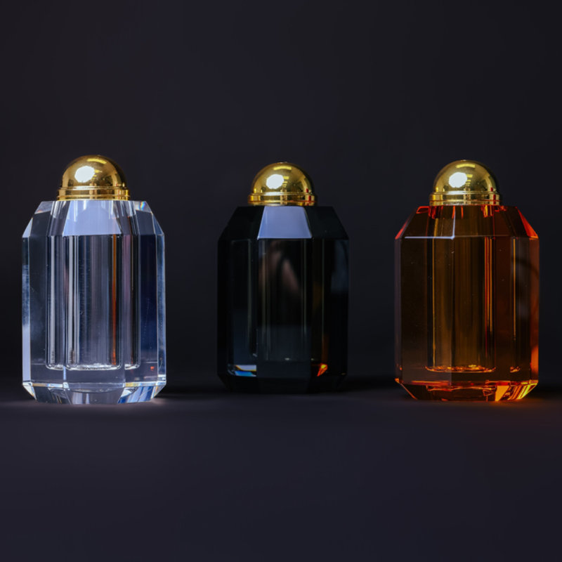 Ensemble salière et poivre Ambrosia Crystal, Transparent / noir