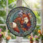 Panneau de vitrail Fox Fern-1150734932
