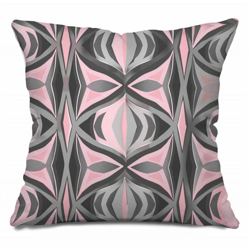 Coussin décoratif géométrique - 12325, H 18 po x l 18 po