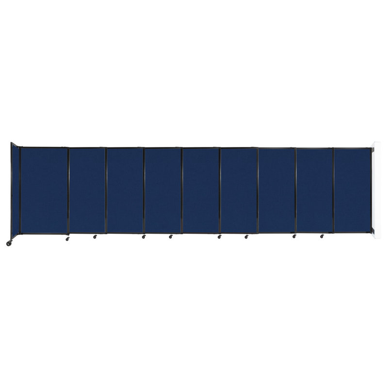 Cloison coulissante 5 pi, H 60 po x l 237 po x P 33 po, Bleu marine