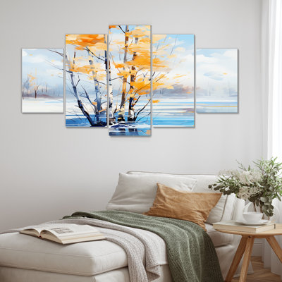 Myrte - Arbre, art mural sur toile, 5 pièces