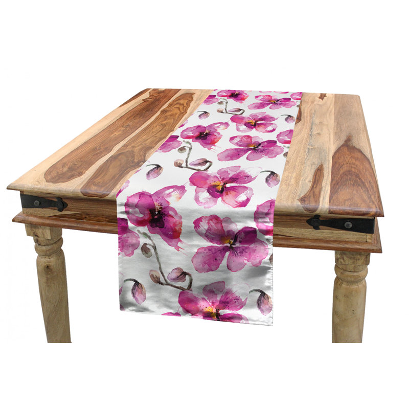 Watercolor Table Runner, 90" x 16"