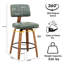 Swivel Upholstered Counter Stool-600749006