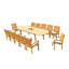 Wave Outdoor 13 - Piece Teak Dining Set