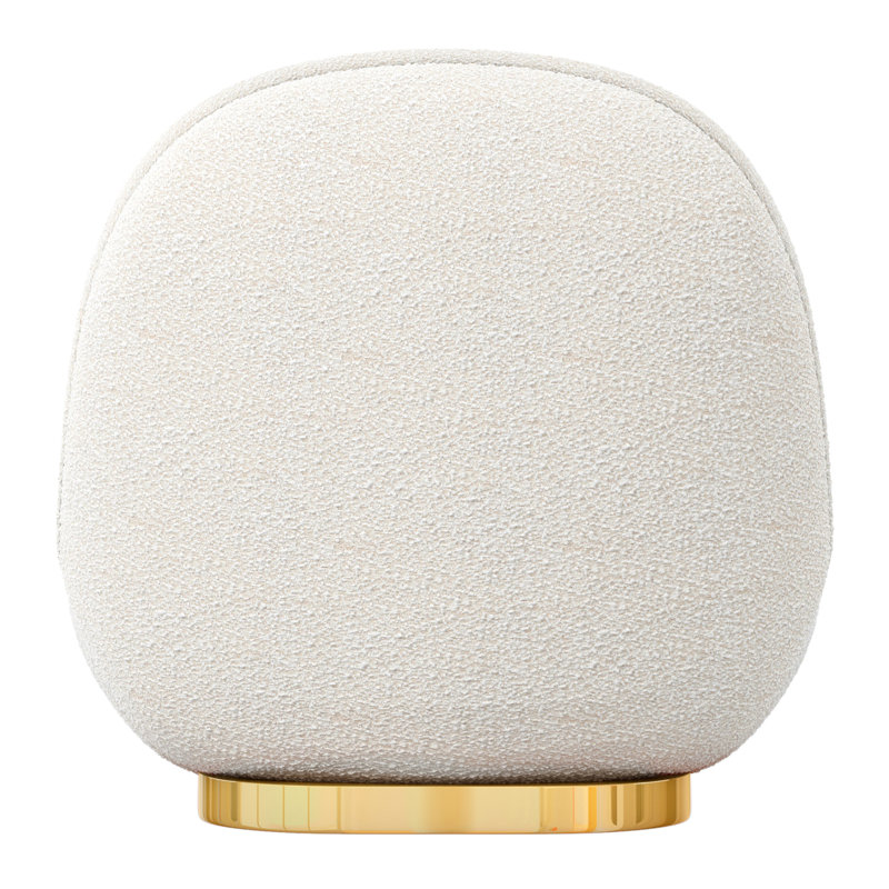 Modholic Breeze Boucle Chair, Gold, Golden