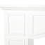 Cheminée moderne blanche, largeur intérieure de 74 cm, design décoratif, étagère de présentation de 115 cm de large, facile à nettoyer, escamotable, ornement intérieur blanc électrique, facile à nettoyer, à balayer et à incliner.