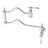 Kingston Brass Heritage Two-Handle 1-Hole Wall Mount Pot Filler Faucet-50385948-90545548
