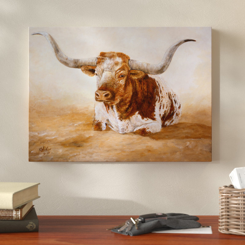 « easy rider cows », reproduction de peinture à l’acrylique, H 14 po x l 19 po x P 2 po, Toile tendue