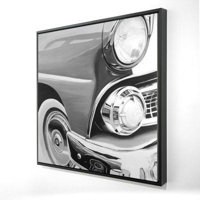Beautiful Old Car Print On Canvas