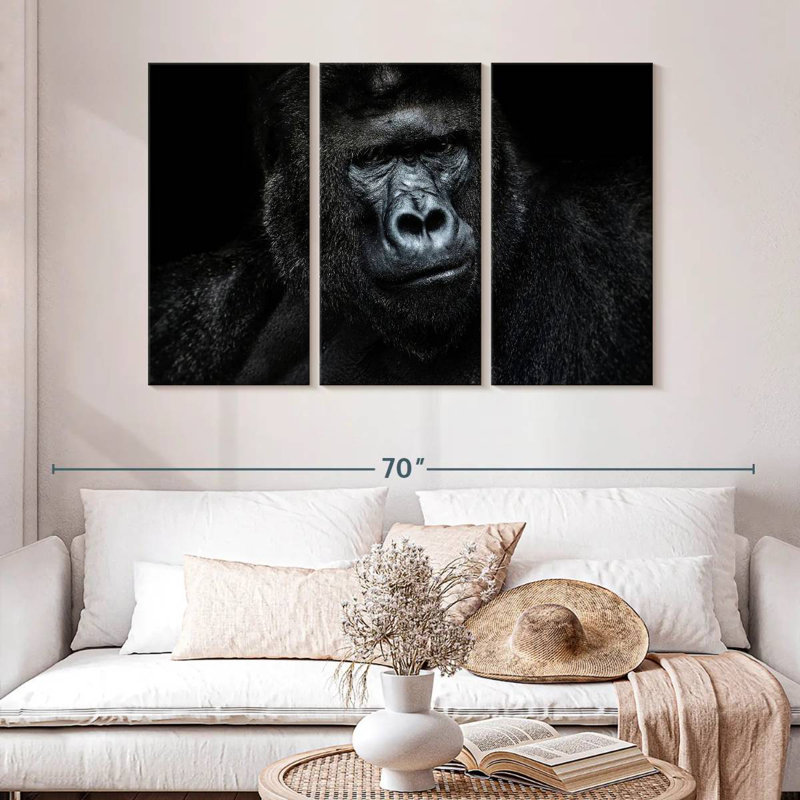 Brampt Serious Gorilla, 24" H x 38" W