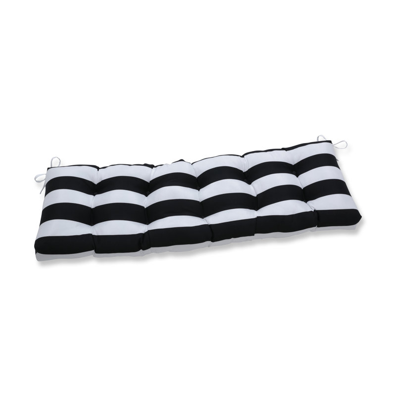 Coussin de siège intérieur / extérieur Cardoon, L 60 po, Noir