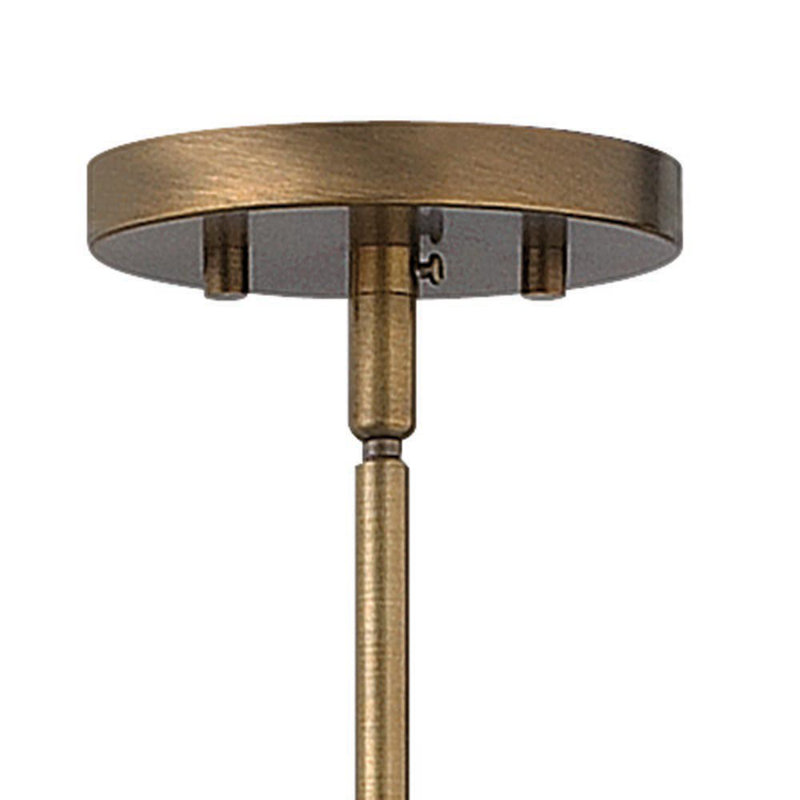Fulton One-Light Stem Hung Minimalist Pendant, Aged Zinc, 12.5" H x 10" W x 10" D