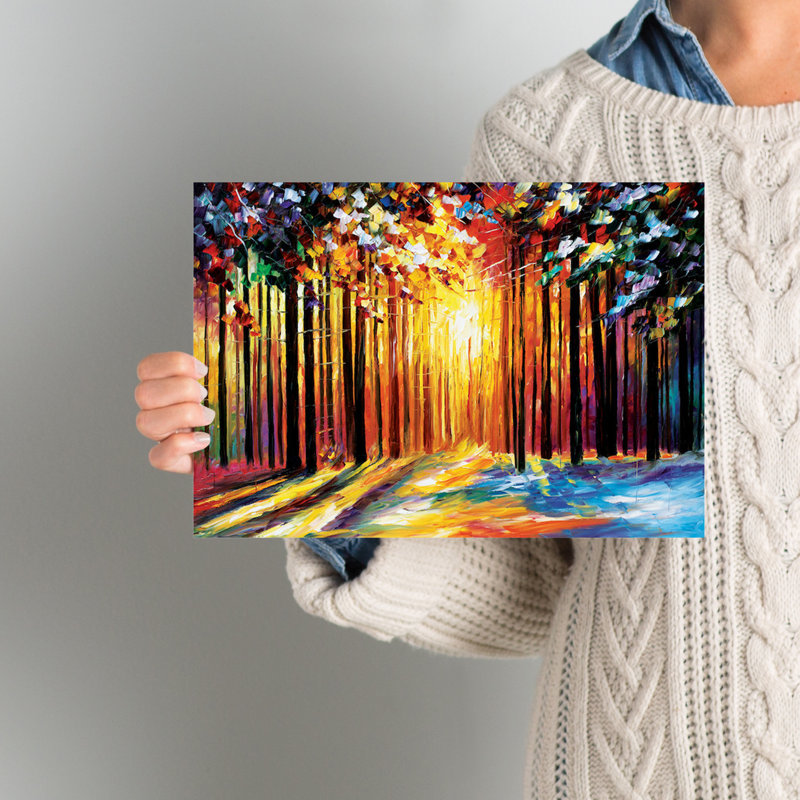 «Sun of August», reproduction d'art sur toile tendue, H 8 po x l 12 po x P 0,75 po, Toile tendue