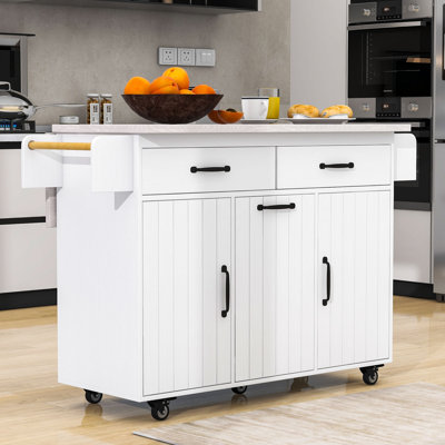 Okeima 51.3 " W Kitchen Cart