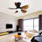 29 Inch Low Profile Flush Mount Ceiling Fan With Light Reversible Motor Remote Control