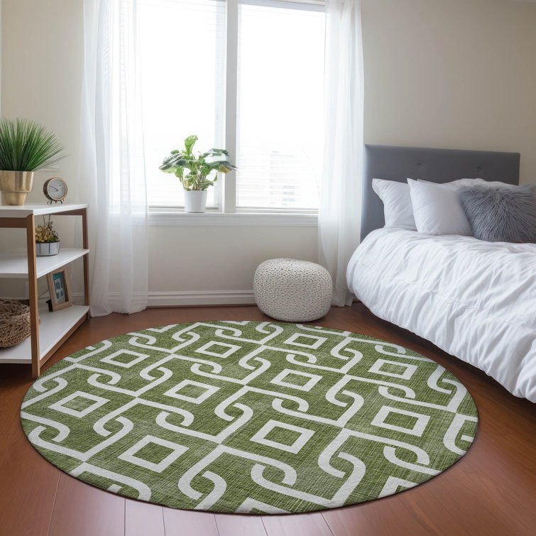 Kaylani Washable Geometric Indoor / Outdoor Rug