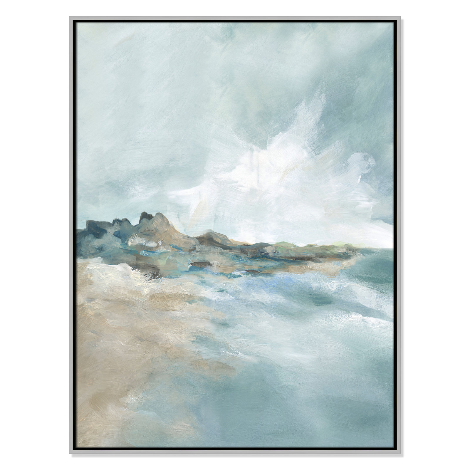 Coralie "Sandpoint" Print by Carol Robinson, 41.5" H x 31.5" W, Silver