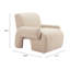 Chaise d'appoint chinée beige