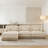 Comfy Chenille Leopard Printing Sofa,Delicate Tassel Edge,Movable Ottomans,Modern Fashion Style-1286388800