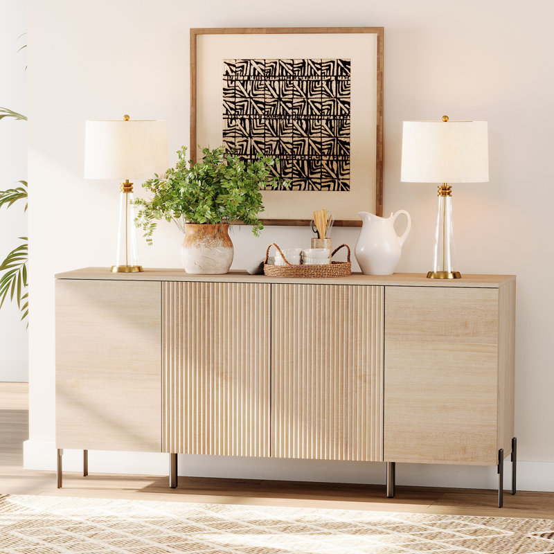 Buffet à 4 portes 61 po Laverda, Beige