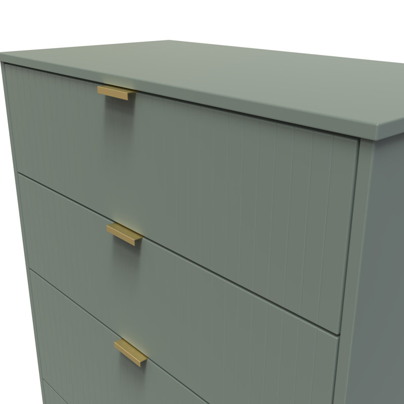 77 cm W Chest of 4 Drawers, Green