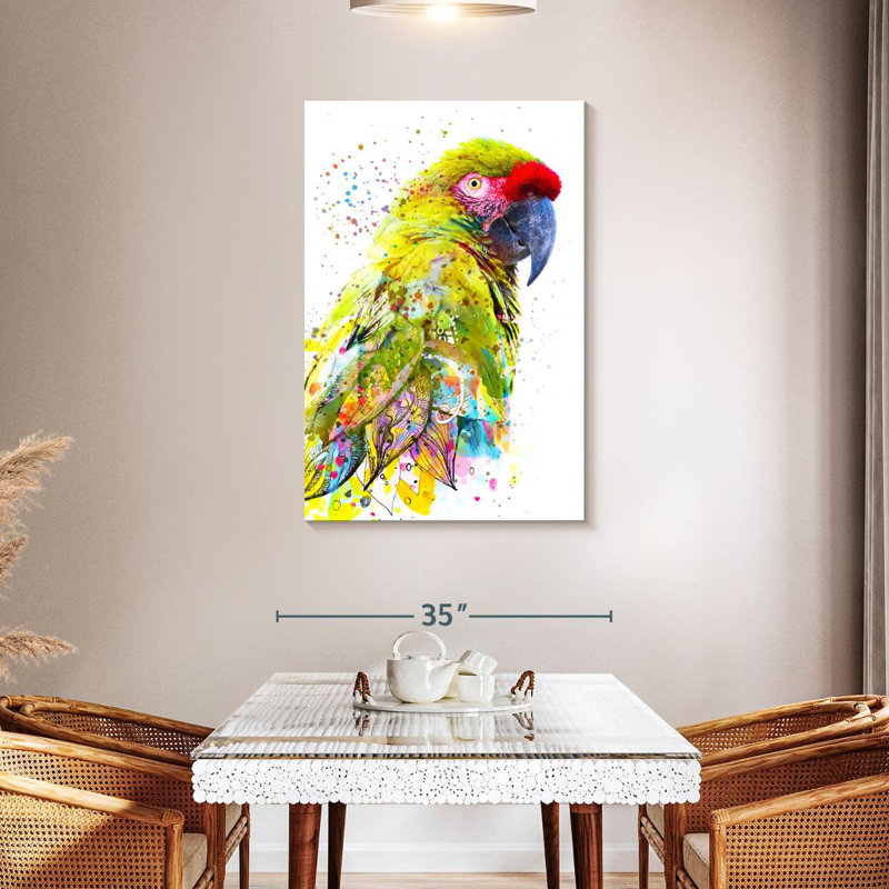Brampt superbe oiseau de safari, H 45 po x l 30 po
