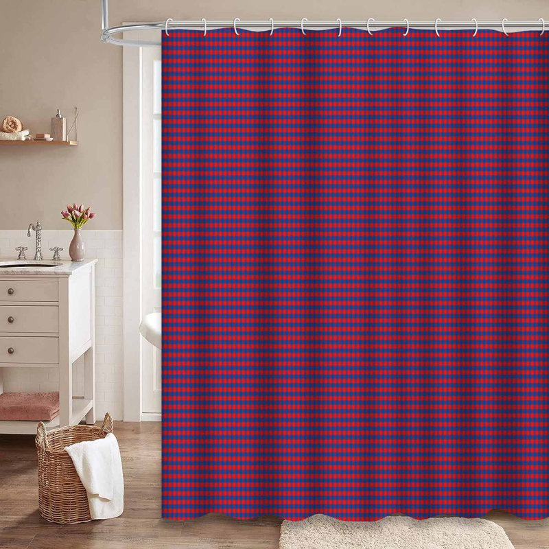 Rideau de douche en tissu avec 12 crochets, L 72 po x l 84 po