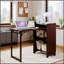 Bureau pliant en bambou, conception pliable pour les petits espaces, bureau d'ordinateur avec rangement caché, style Mid-Century pour le bureau à domicile et la chambre à coucher