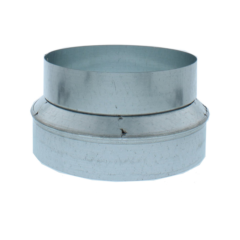 Round Reducer Range Hood Duct Accessory, 4.25" H x 7" W x 7" D, Gray