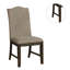 Ensemble de 2 fauteuils d'appoint transitionnels avec siège rembourré en bois massif