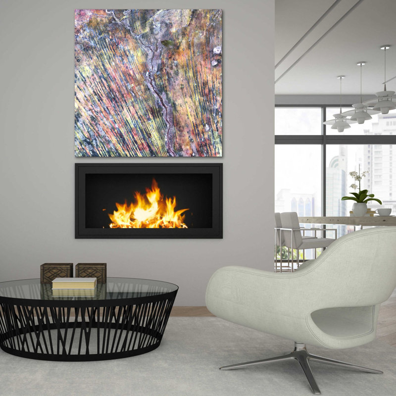 «Earth as Art: The Optimist», art mural en verre acrylique, H 36 po x l 36 po x P 0,12 po